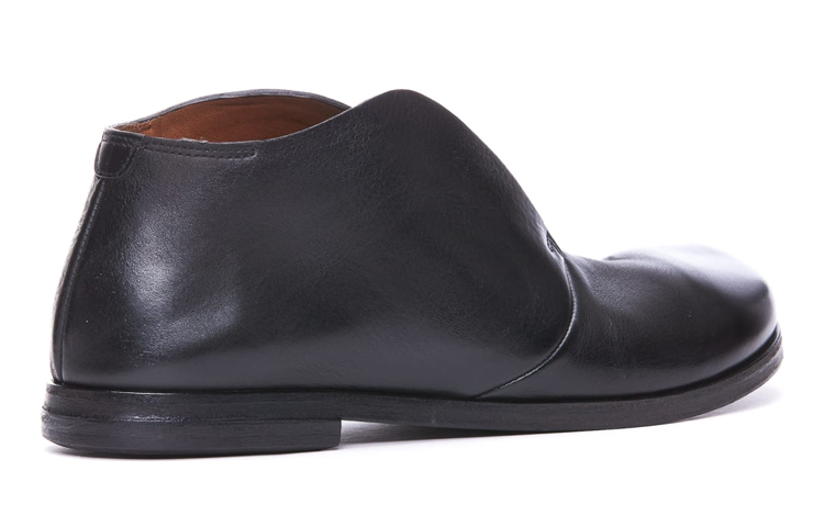 Shop (W) But Ankle Kulit Marsèll Round Toe Slip-On 'Hitam' MW1731094666