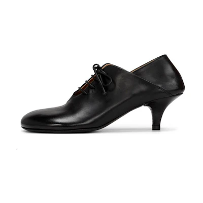 (W) Marsèll Leather Simple CMFT High Heels 4.5cm 'Fine Heel Black'