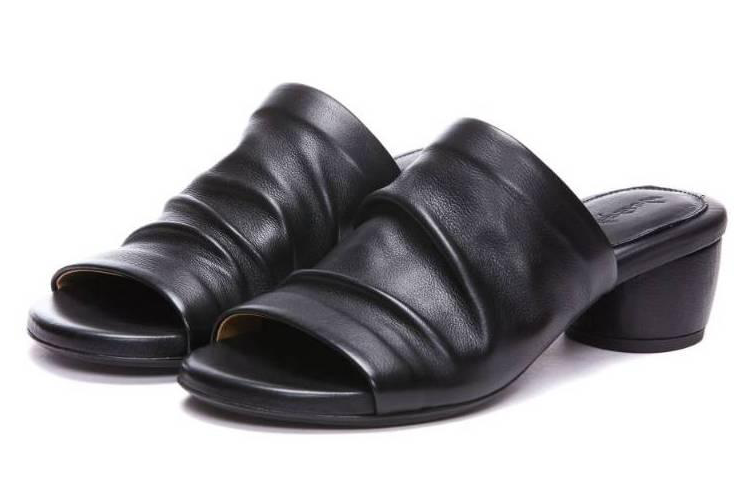 (W) Marsèll Leather Slide 'Black Casual' 圖 2