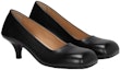 Order (W) Marsèll Slip-On Kulit Hujung Bulat 'Chunky Heel Hitam' MW8056193666