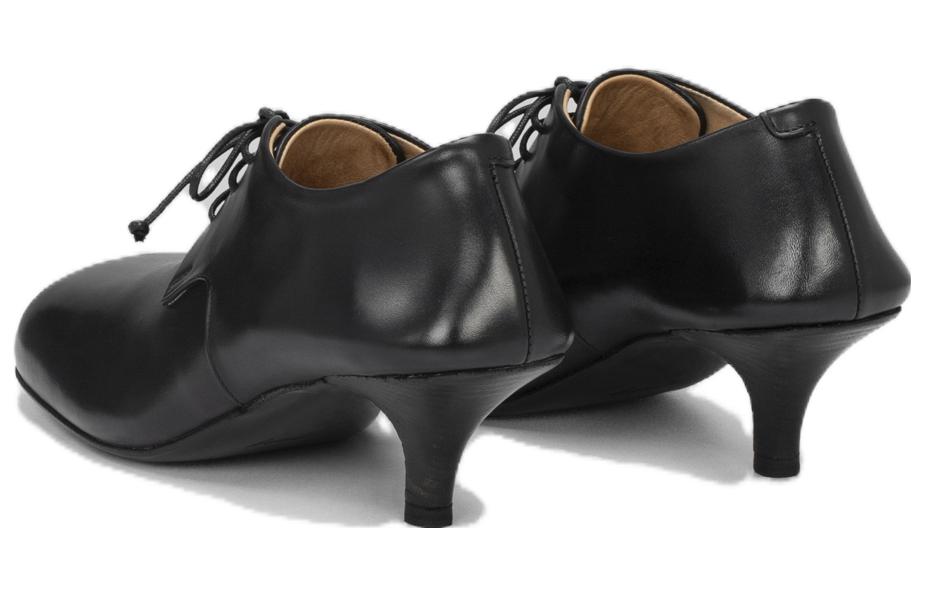 (W) Marsèll Leather Square-Toe Lace-Up High Heels 'Stiletto Black' 圖 3