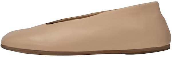 (Women) Marsèll Leather Square Toe Slip-On Flat 'Light Brown' MW5885193530 (Women) Marsèll Leather Square Toe Slip-On Flat 'Light Brown' MW5885193530
