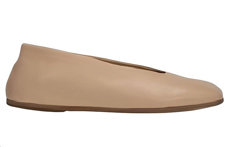 Order (W) Marsèll Kulit Kasut Slip-On Hujung Petak 'Coklat Cerah' MW5885193530