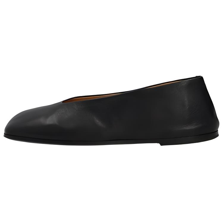 Buy (W) 마르셀 블랙 가죽 스퀘어토 슬립온 MW5885097666