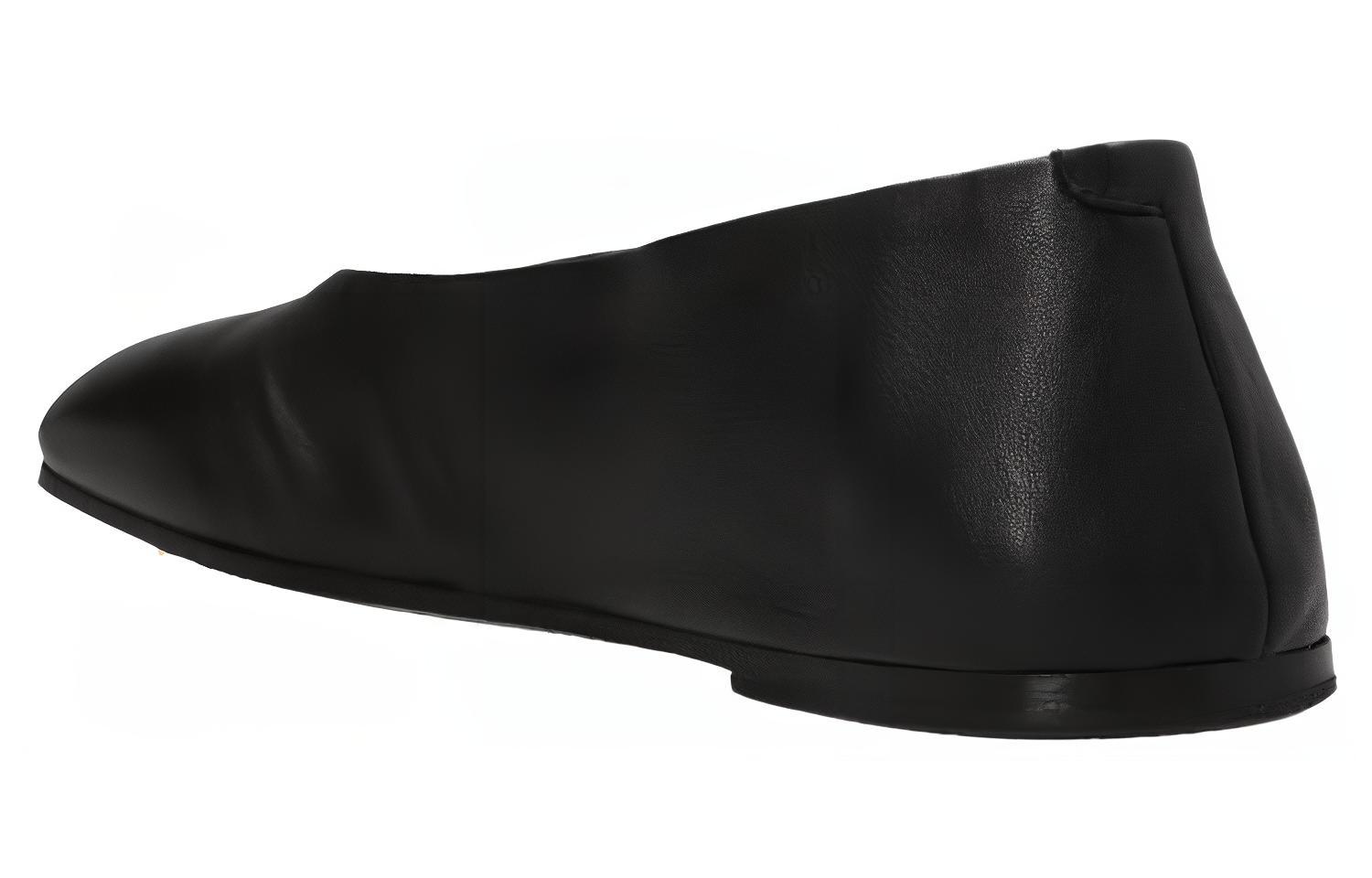 Shop (W) 마르셀 블랙 가죽 스퀘어토 슬립온 MW5885097666