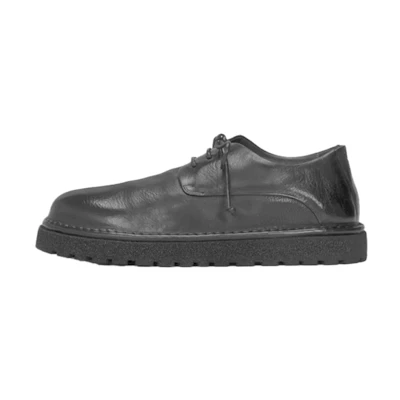 (W) Marsèll Marsell Leather Short Boot 'Fashion Casual Black'