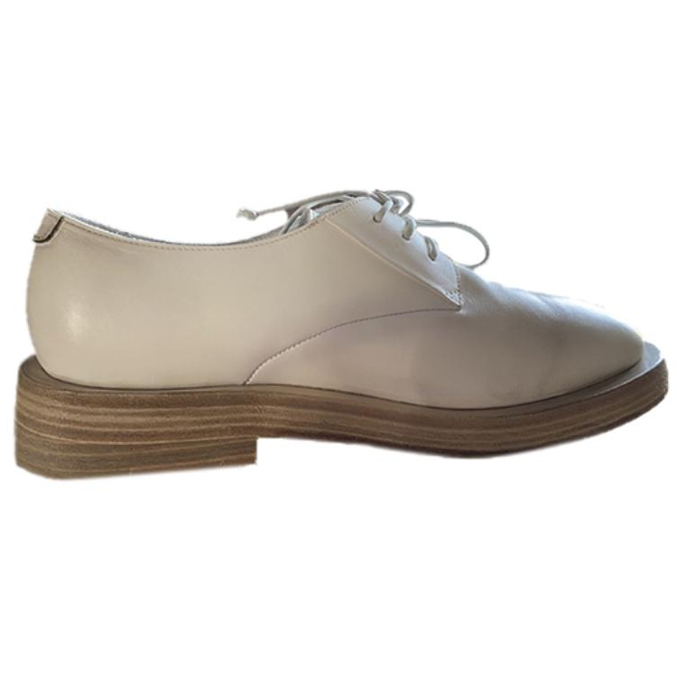 (W) Marsèll Mentone 'White Leather Lace-Up Loafers' 圖 2