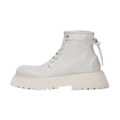 (W) Marsèll Micarro 'White Leather Ankle Boot'