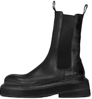 (Women) Marsèll Mid-Calf Leather Boot 'Thick Sole Black' MW6223118666 (Women) Marsèll Mid-Calf Leather Boot 'Thick Sole Black' MW6223118666