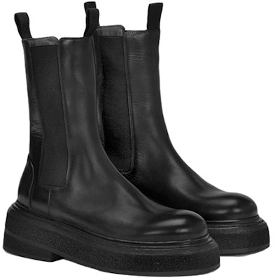 (Women) Marsèll Mid-Calf Leather Boot 'Thick Sole Black' MW6223118666 Lookbook (Women) Marsèll Mid-Calf Leather Boot 'Thick Sole Black' MW6223118666