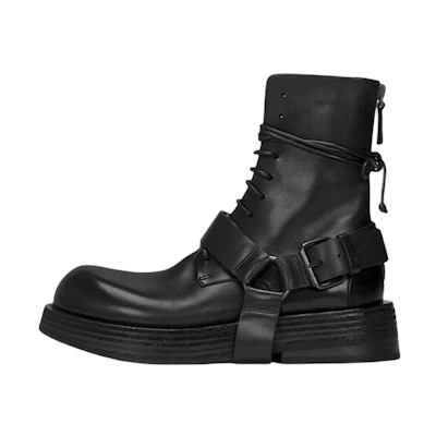 (W) Marsèll Musona 'Black Leather Ankle Boot'