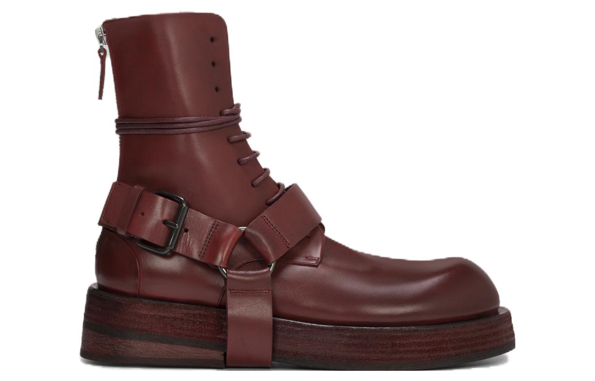 (W) Marsèll Musona 'Red Zippered Ankle Boot' 圖 2