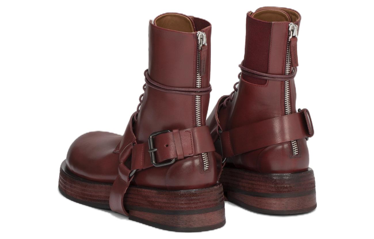 (W) Marsèll Musona 'Red Zippered Ankle Boot' 圖 4