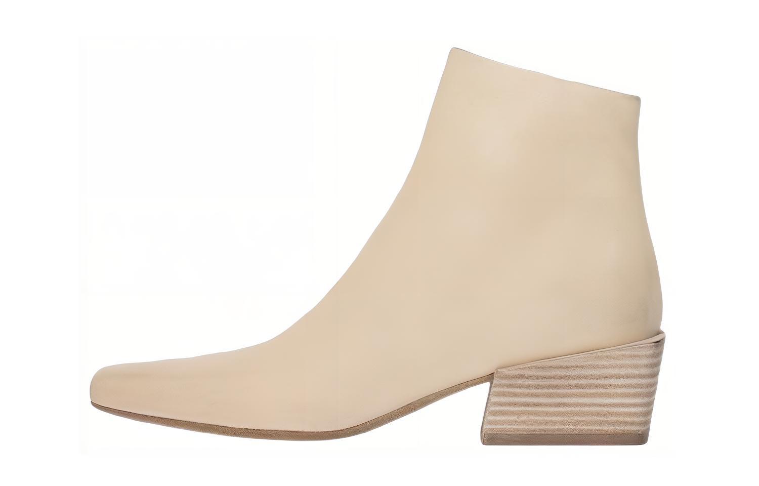 (W) Marsèll Pannelletto 'Beige Leather Ankle'