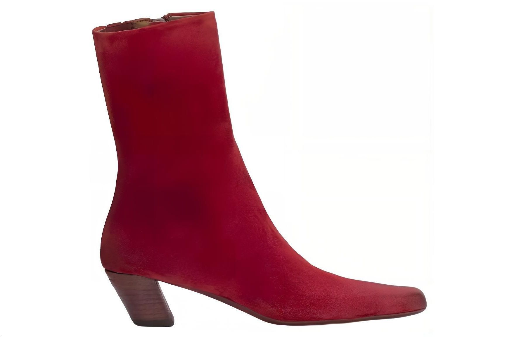 (W) Marsèll Pannelletto 'Fashion Chunky Heel Red Bootie' 圖 2