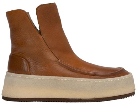 (Women) Marsèll Parapana 'Brown Leather Platform Ankle Boot' MW6640147415H330 Order (Women) Marsèll Parapana 'Brown Leather Platform Ankle Boot' MW6640147415H330