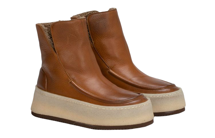 Lookbook (Women) Marsèll Parapana 'Brown Leather Platform Ankle Boot' MW6640147415H330