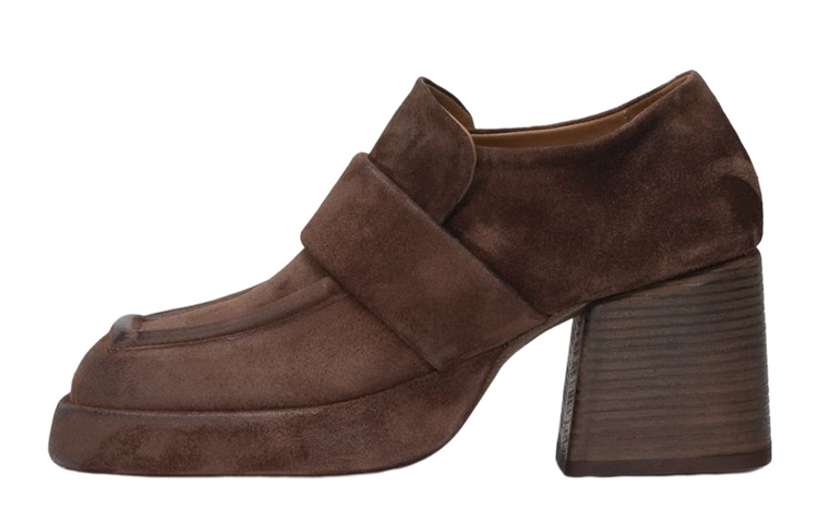 (Women) Marsèll Plattino 'Brown Suede High Heel Mules' MW7022098490