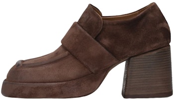 (Women) Marsèll Plattino 'Brown Suede High Heel Mules' MW7022098490 (Women) Marsèll Plattino 'Brown Suede High Heel Mules' MW7022098490