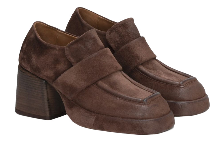 Order (W) Marsèll Plattino 'Mules de Tacón Alto de Ante Marrón' MW7022098490