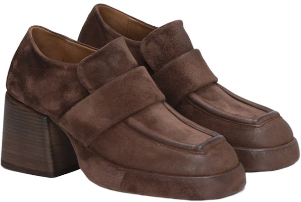 (Women) Marsèll Plattino 'Brown Suede High Heel Mules' MW7022098490 Order (Women) Marsèll Plattino 'Brown Suede High Heel Mules' MW7022098490