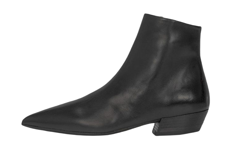 (W) Marsèll Puntello 'Black Leather Ankle Boot'
