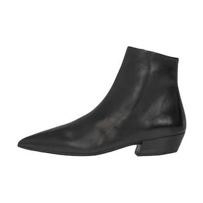 (W) Marsèll Puntello 'Black Leather Ankle Boot'
