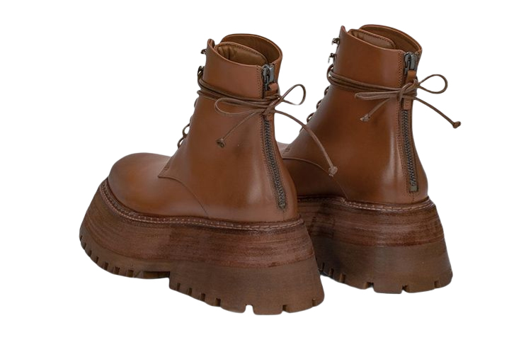 (W) Marsèll Quadrarmato 'Brown Lace-Up Ankle Boots' 圖 4