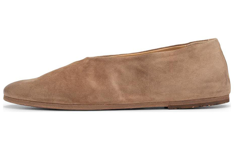 (W) Marsèll Round Toe Flat 'Brown Leather'