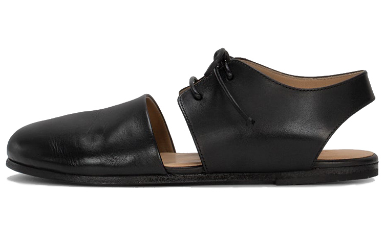 (W) Marsèll Round Toe Lace-Up Sandals 'Black Fashion'