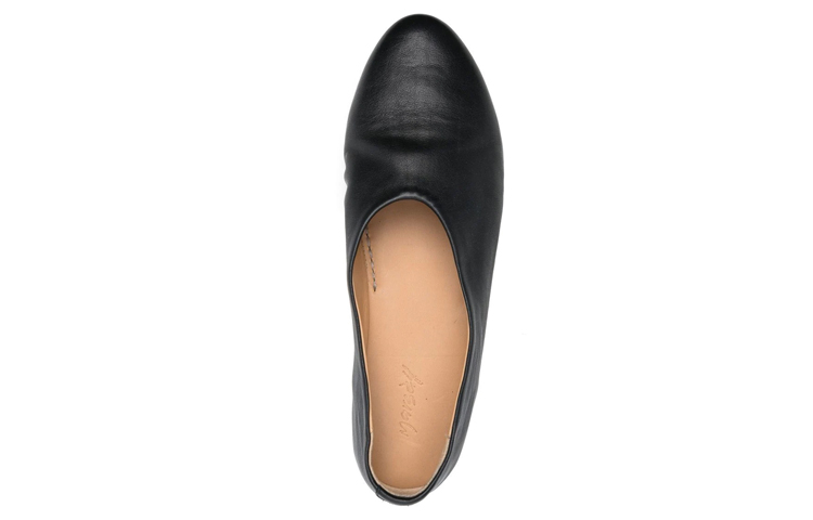 Shop (W) Marsèll Sepatu Slip-on Kulit Hitam Round Toe MW2105097666