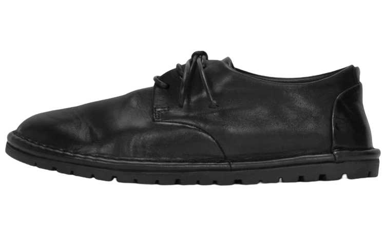 (Women) Marsèll Sancrispa 'Black Leather Lace-Up' MWG002310666