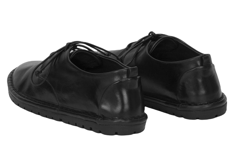 Shop (W) Marsèll Sancrispa 'Zapatos de Cuero Negro con Cordones' MWG002310666