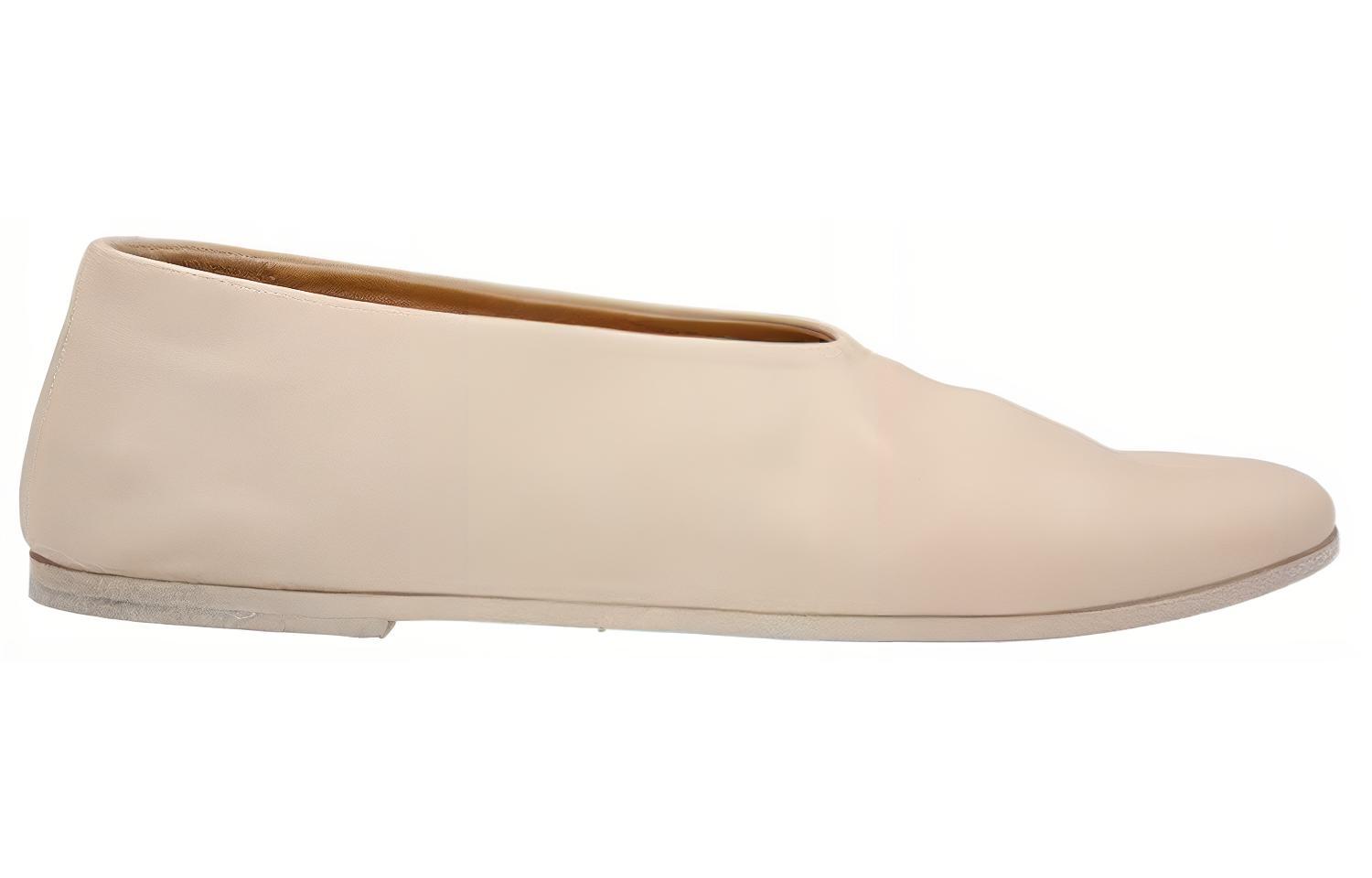 Order Marsèll馬塞爾 皮革 低幫套腳 平底鞋 女款 白色