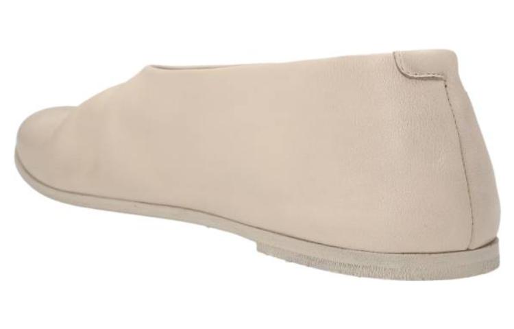 Lookbook Marsèll馬塞爾 皮革 低幫套腳 平底鞋 女款 白色