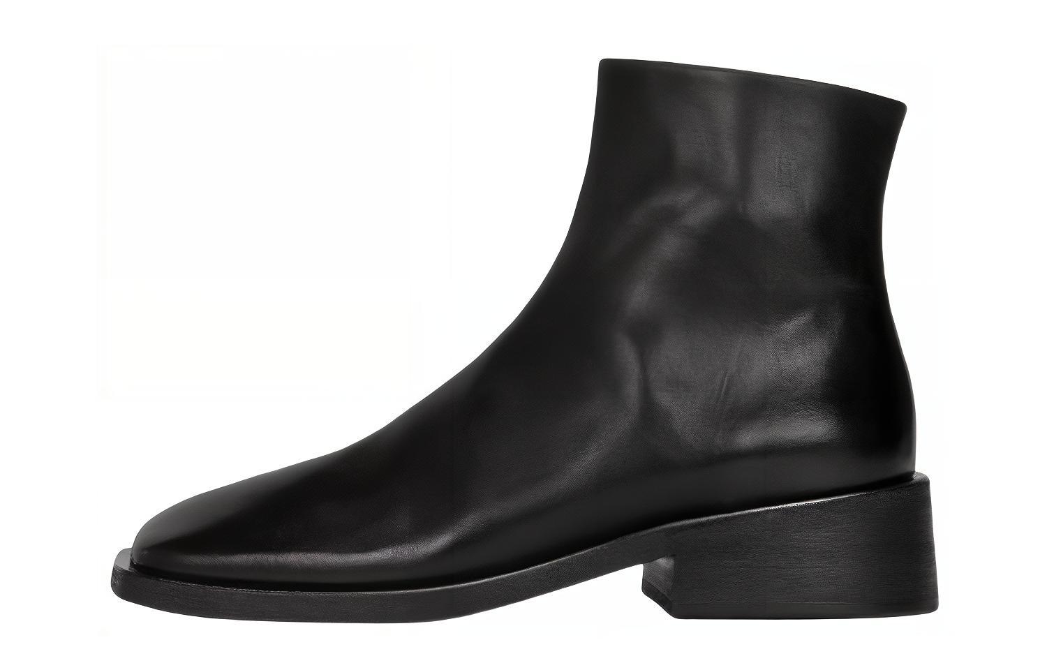 (W) Marsèll Spatoletto 'Black Leather Boot'