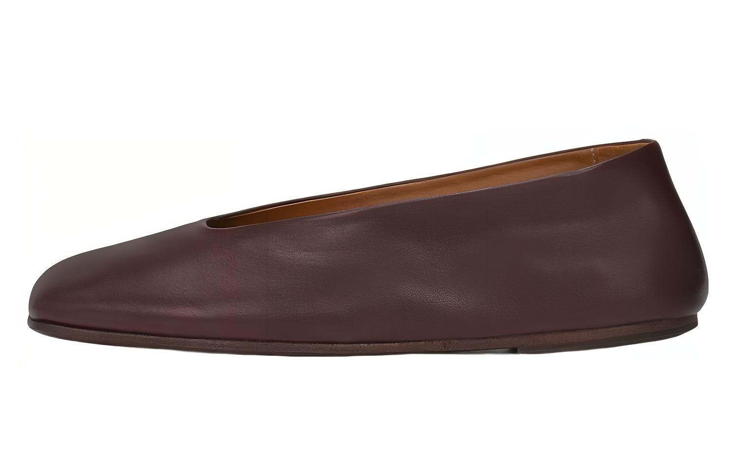 (Women) Marsèll Spatolona 'Brown Leather Slip-On' MW5885199455