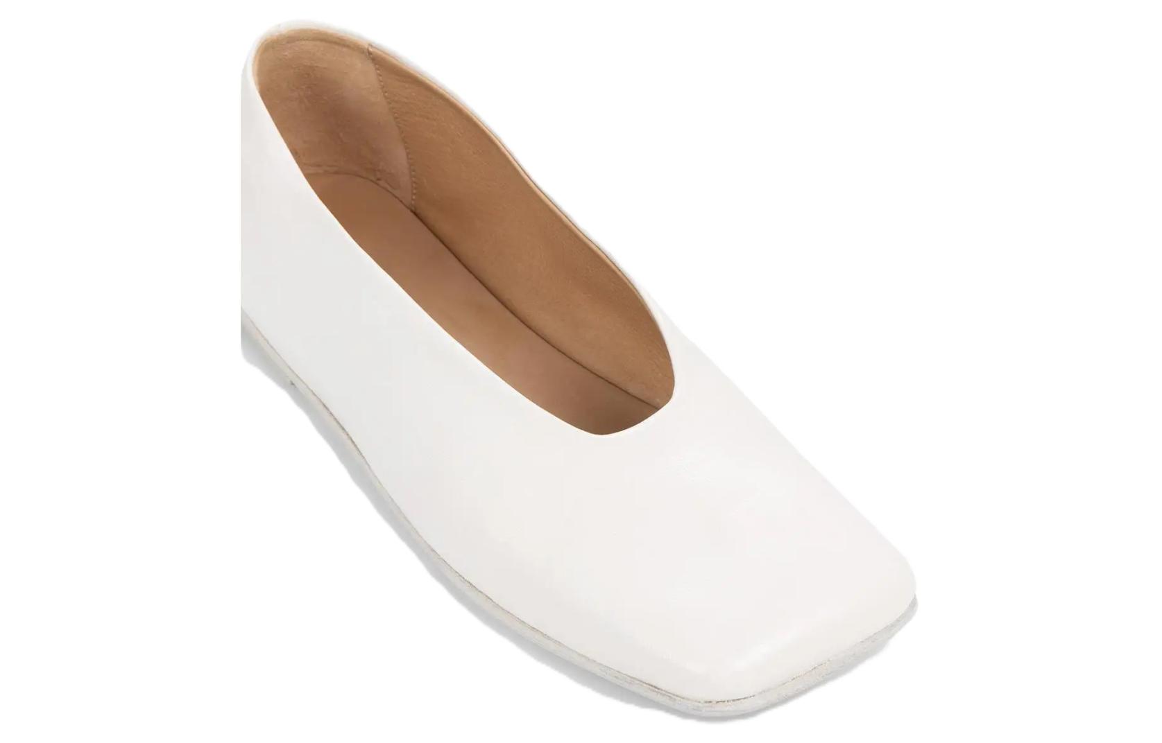 (W) Marsèll Spatolona 'White Leather Flat' 圖 5