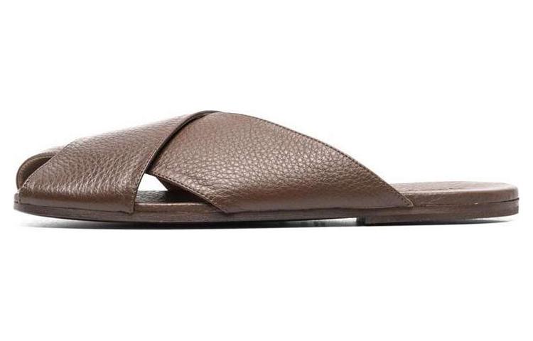 (W) Marsèll Square Toe Slide 'Brown Fashion'