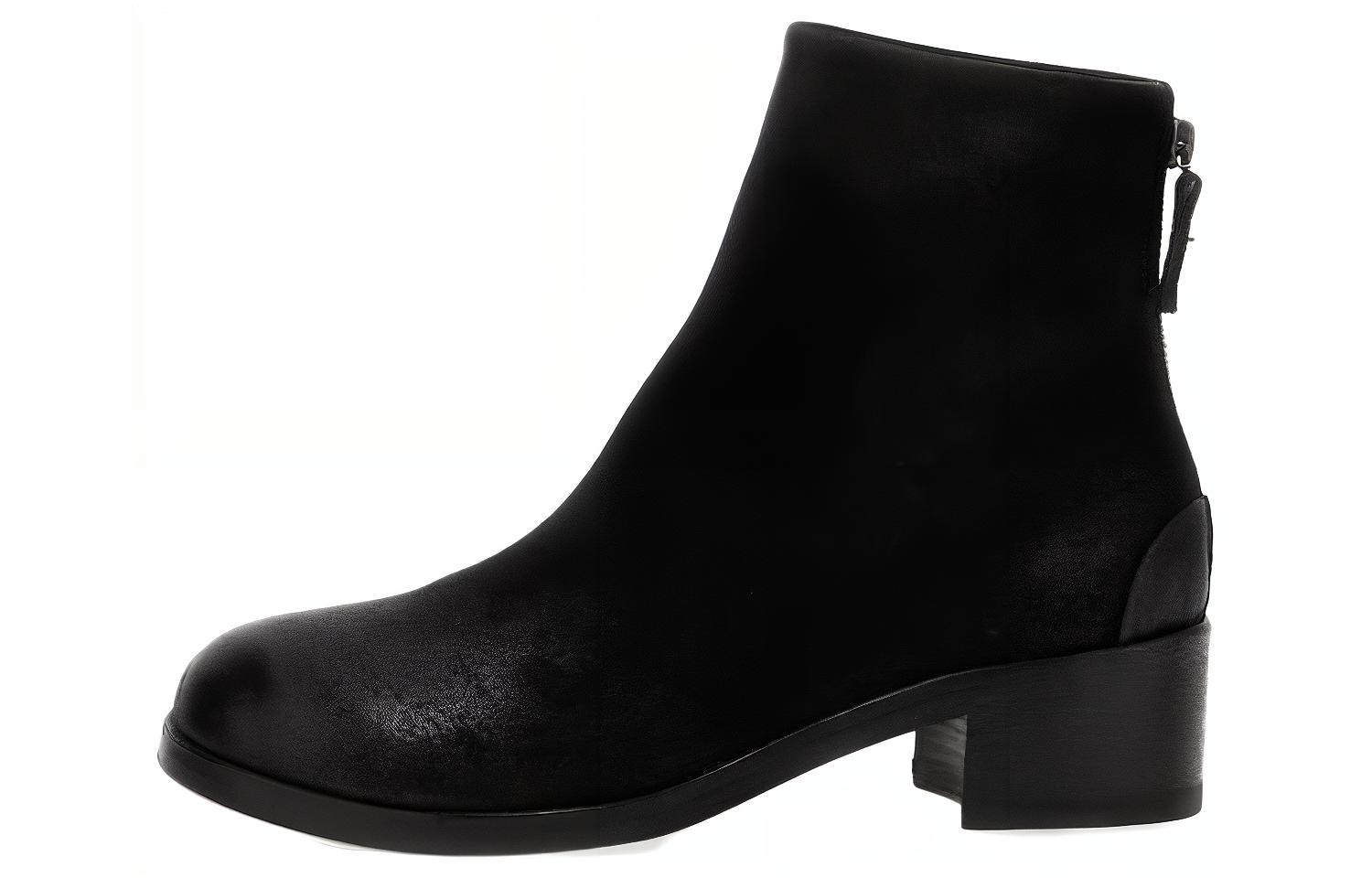 (W) Marsèll Suede Ankle Boot 'Versatile Casual Black'