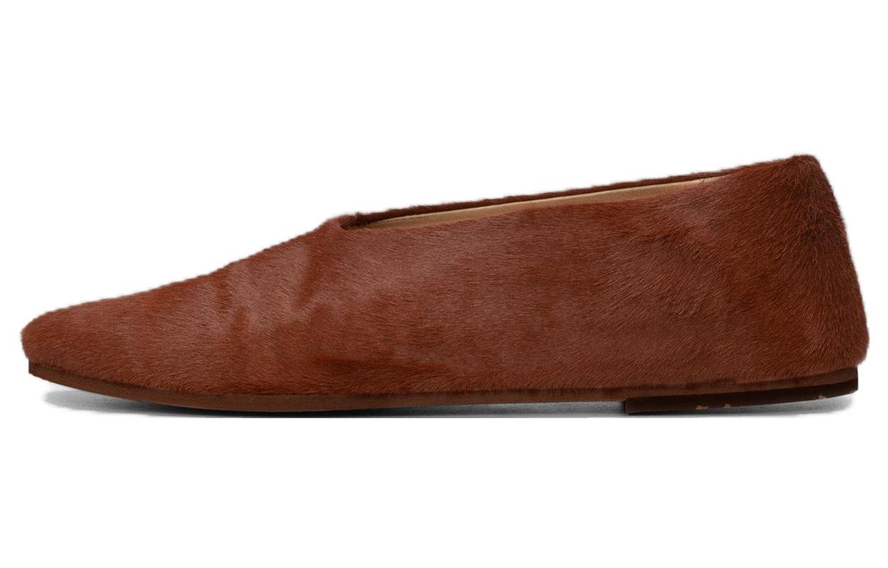 (Women) Marsèll Suede Slip-On Round-Toe Flats 'Brown' MW2105190380