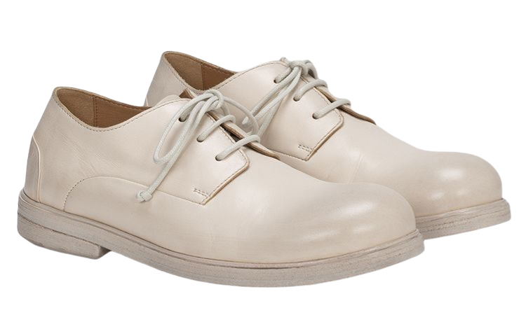 (W) Marsèll Zucca Leather Loafers 'Beige' 圖 3