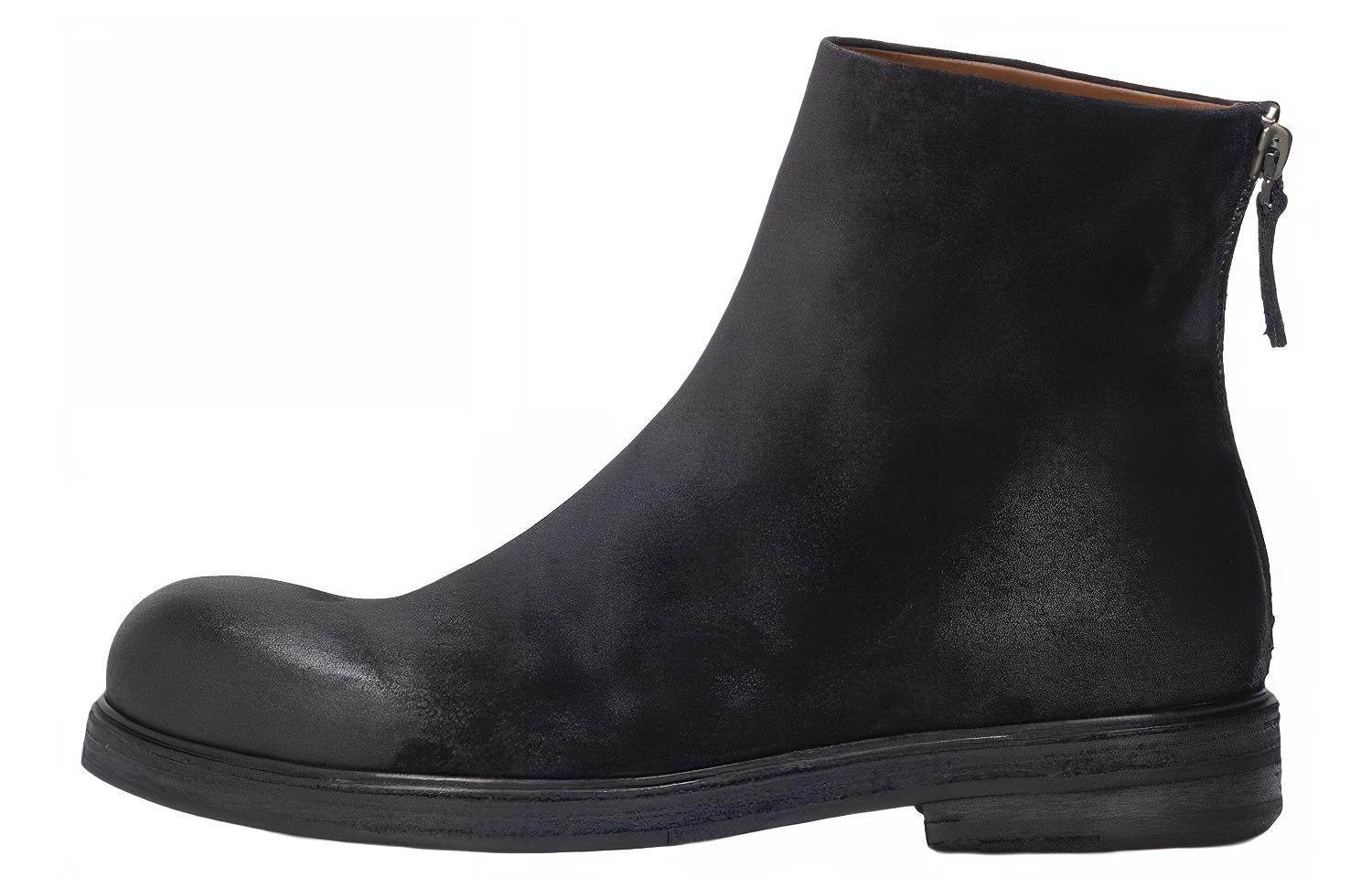 (W) Marsèll Zucca Zeppa 'Dark Blue Velvet Zip'