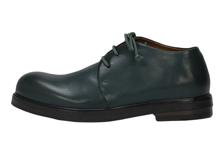 (W) Marsèll Zucca Zeppa 'Green Leather Loafers'