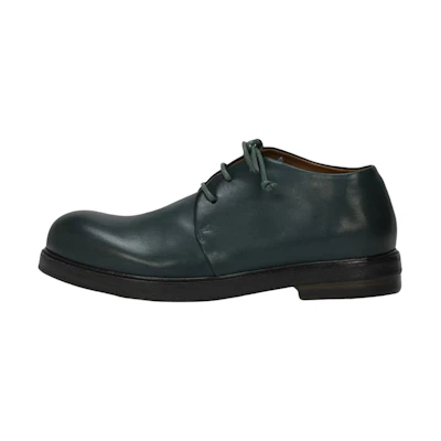 (W) Marsèll Zucca Zeppa 'Green Leather Loafers'