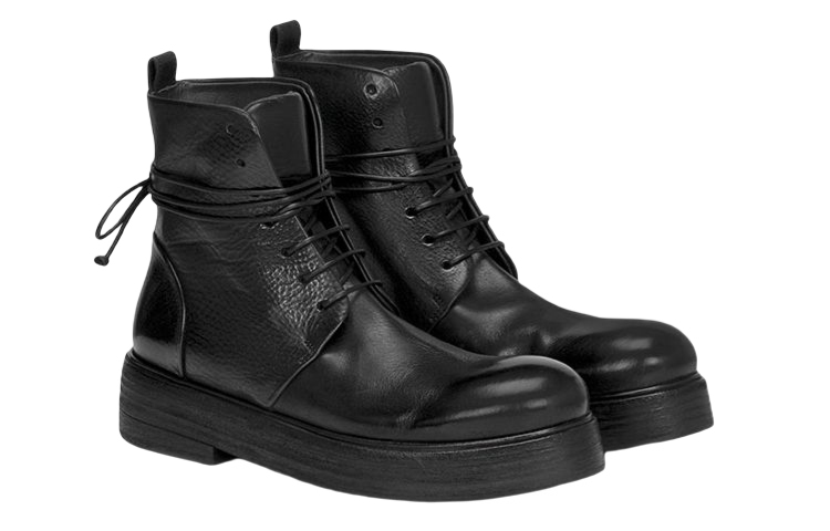 (W) Marsèll Zuccolona 'Black Leather Lace-Up Ankle Boot' 圖 2