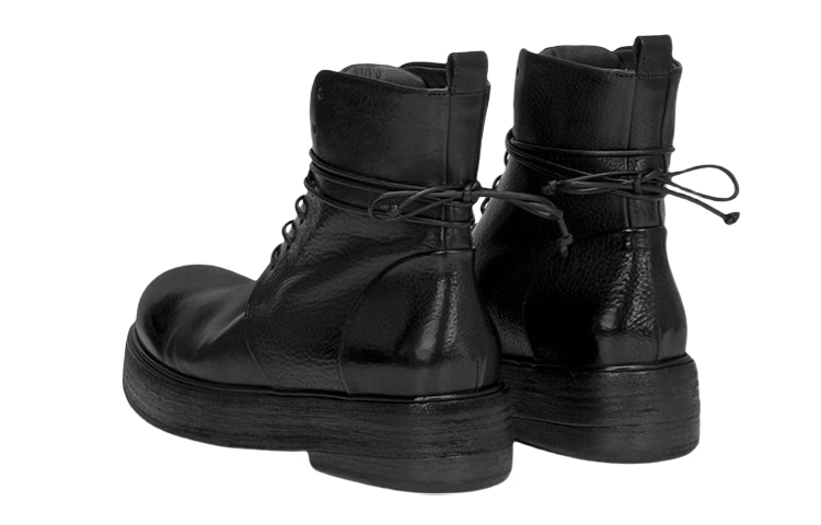 (W) Marsèll Zuccolona 'Black Leather Lace-Up Ankle Boot' 圖 3