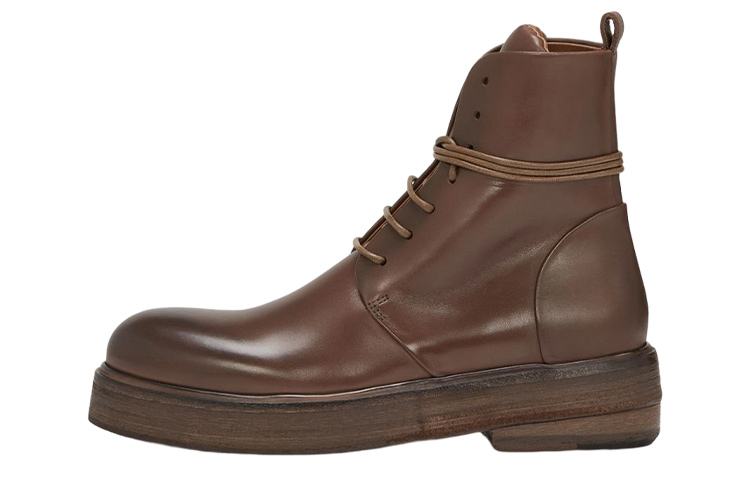 (Women) Marsèll Zuccolona 'Brown Leather Lace-Up Ankle Boot' MW5191118490
