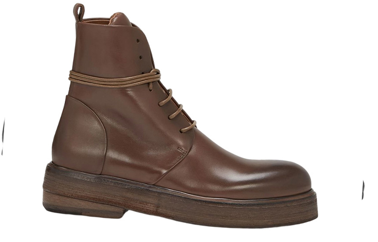 Order (W) Marsèll Zuccolona 棕色皮革系带短靴 MW5191118490