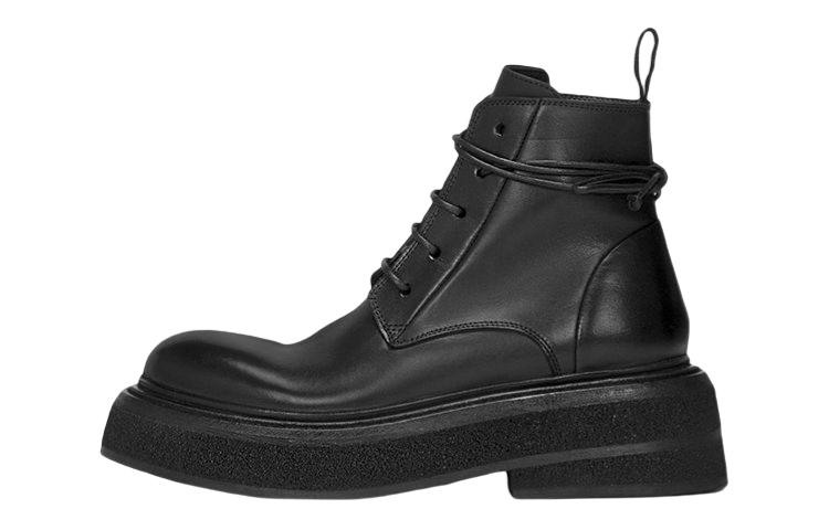 (W) Marsèll Zuccone 'Black Leather Ankle Boot'